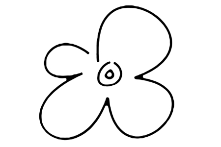 Printable coloring pages: Flower 020 – 10 Doigts