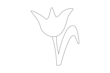 Printable coloring pages: Flower 036 – 10 Doigts