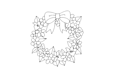 Printable coloring pages: Flowers 006 – 10 Doigts