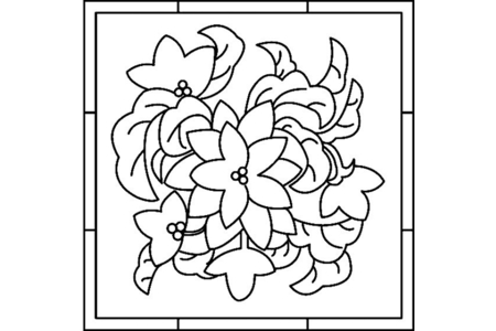 Printable coloring pages: Flowers 017 – 10 Doigts