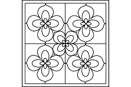 Printable coloring pages: Flowers 019 – 10 Doigts