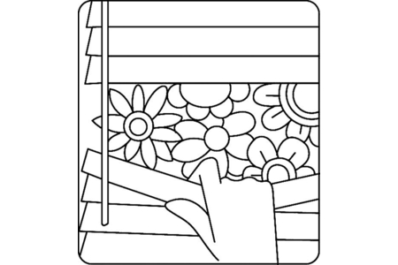 Printable coloring pages: Flowers 026 – 10 Doigts