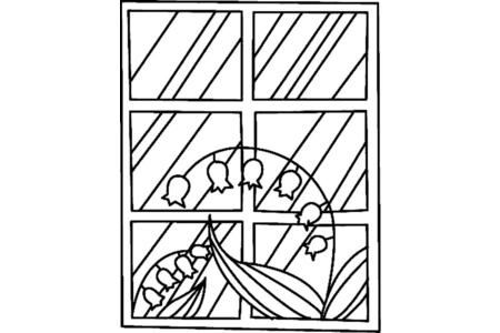 Printable coloring pages: Flowers 027 – 10 Doigts