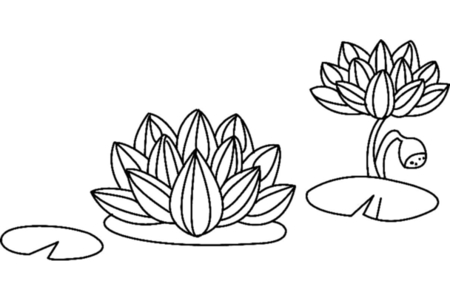 Printable coloring pages: Flowers 029 – 10 Doigts