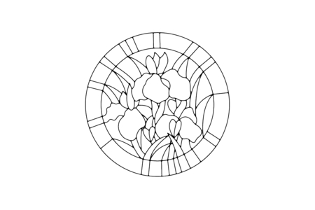 Printable coloring pages: Flowers 038 – 10 Doigts
