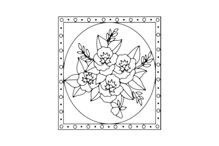 Printable coloring pages: Flowers 039 – 10 Doigts