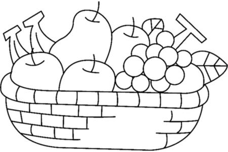Printable coloring pages: Fruits 06 – 10 Doigts