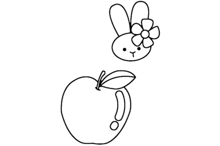 Dibujos para imprimir : Manzana 04 – 10 Doigts