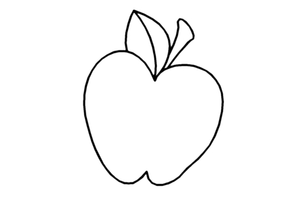 Dibujos para imprimir : Manzana 05 – 10 Doigts