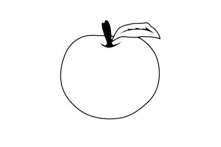 Dibujos para imprimir : Manzana 06 – 10 Doigts