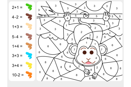 Printable coloring pages: Magic coloring 1 – 10 Doigts