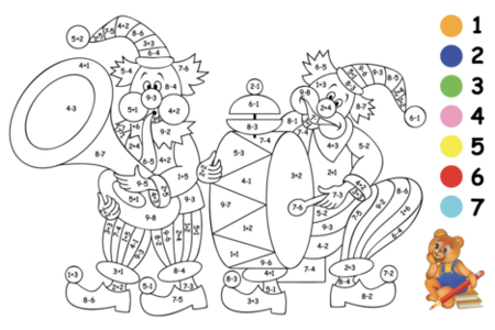 Printable coloring pages: Magic coloring 2 – 10 Doigts