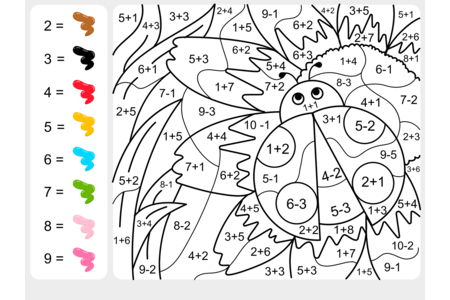 Printable coloring pages: Magic coloring 3 – 10 Doigts