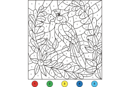 Printable coloring pages: Magic Coloring 4 – 10 Doigts