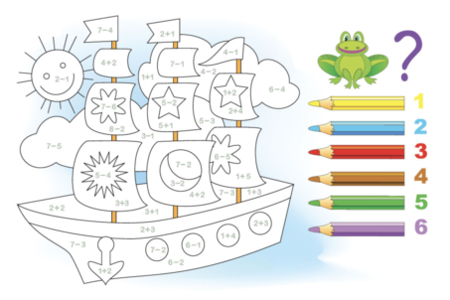 Printable coloring pages: Magic Coloring 5 – 10 Doigts