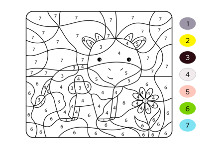 Printable coloring pages: Magic Coloring 8 – 10 Doigts
