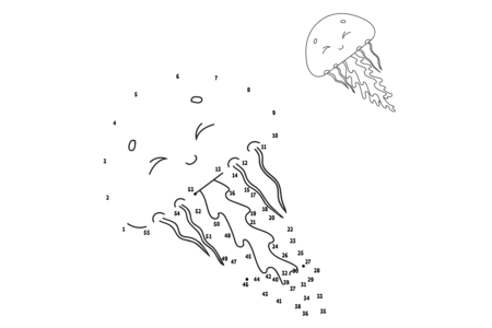 Printable coloring pages: Connect-the-dots10 – 10 Doigts