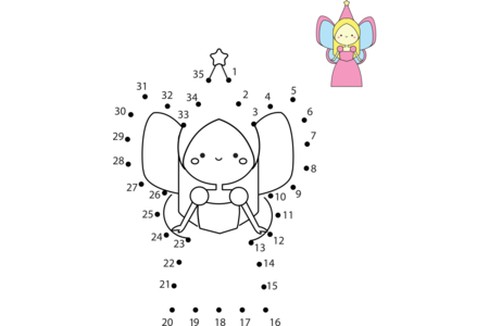 Printable coloring pages: Connect-the-dots12 – 10 Doigts