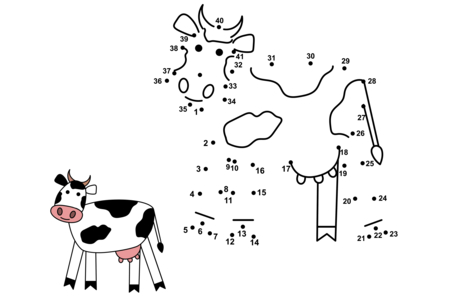 Dibujos para imprimir : Une los puntos3 – 10 Doigts