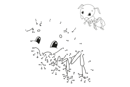 Dibujos para imprimir : Unir-los-puntos9 – 10 Doigts