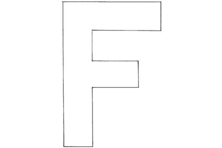 Printable coloring pages: Uppercase F – 10 Doigts