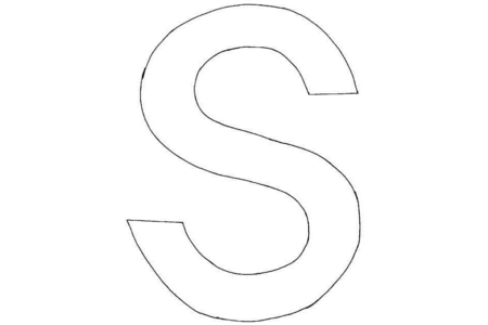 Printable coloring pages: Capital S – 10 Doigts