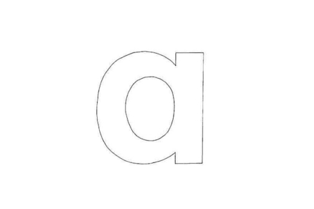 Printable coloring pages: lowercase a – 10 Doigts