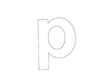 Printable coloring pages: lowercase p – 10 Doigts