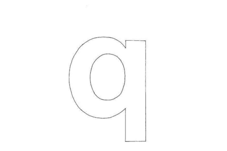 Printable coloring pages: lowercase q – 10 Doigts