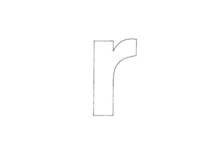 Printable coloring pages: lowercase r – 10 Doigts