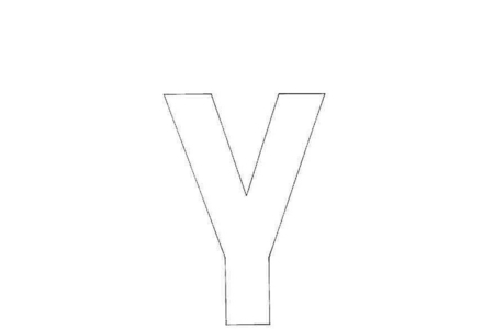 Printable coloring pages: lowercase y – 10 Doigts