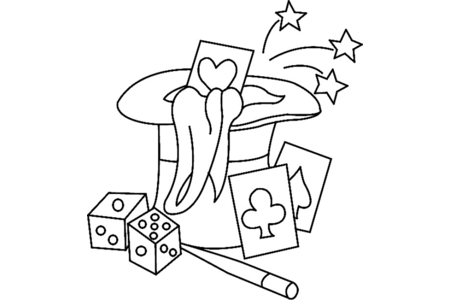 Printable coloring pages: Magic 01 – 10 Doigts