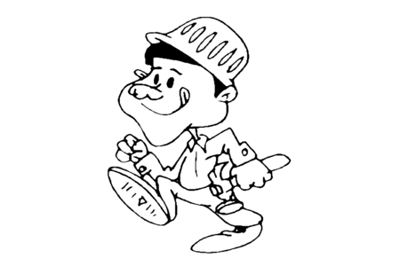 Printable coloring pages: Worker 01 – 10 Doigts