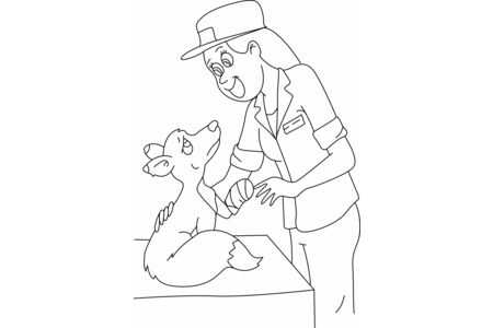 Dibujos para imprimir : Veterinario 01 – 10 Doigts