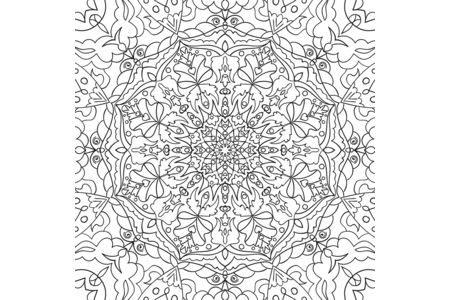 Printable coloring pages: Mandala11 – 10 Doigts