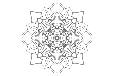 Printable coloring pages: Mandala12 – 10 Doigts