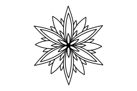 Printable coloring pages: Mandala16 – 10 Doigts