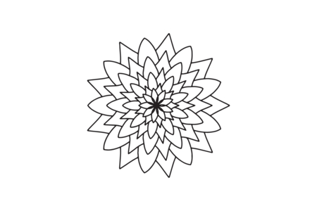 Printable coloring pages: Mandala18 – 10 Doigts