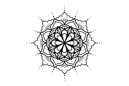 Printable coloring pages: Mandala19 – 10 Doigts