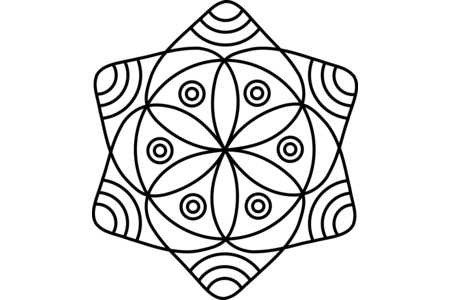 Printable coloring pages: Mandala2 – 10 Doigts