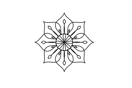 Printable coloring pages: Mandala20 – 10 Doigts