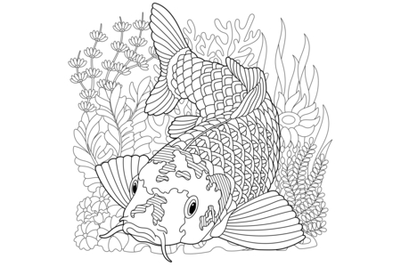 Printable coloring pages: Manga 14 – 10 Doigts