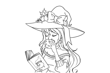 Printable coloring pages: Manga 33 – 10 Doigts