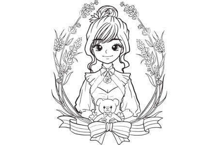 Printable coloring pages: Manga 9 – 10 Doigts