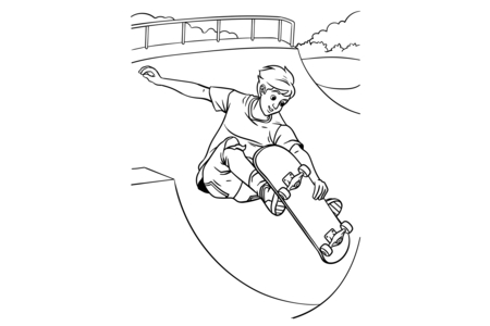 Dibujos para imprimir : JO-Deporte-8 – 10 Doigts