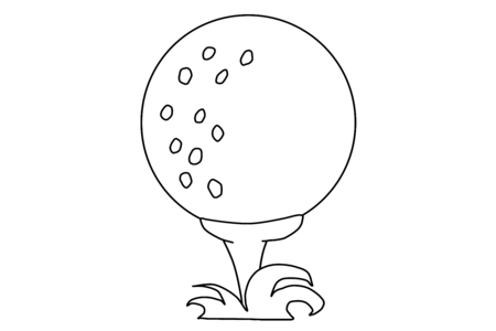 Printable coloring pages: Golf Sport 03 – 10 Doigts
