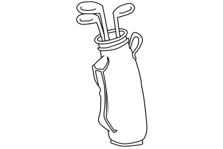 Printable coloring pages: Golf sport 04 – 10 Doigts