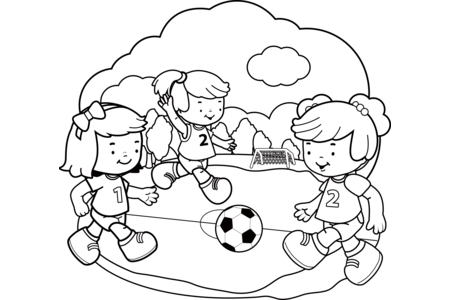 Printable coloring pages: Sport8 – 10 Doigts