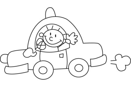 Dibujos para imprimir : Auto 07 – 10 Doigts