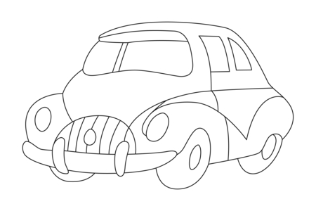 Printable coloring pages: Auto 11 – 10 Doigts